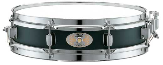 pearl piccolo metal snare drum